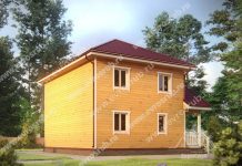 Двухэтажные дома из бруса